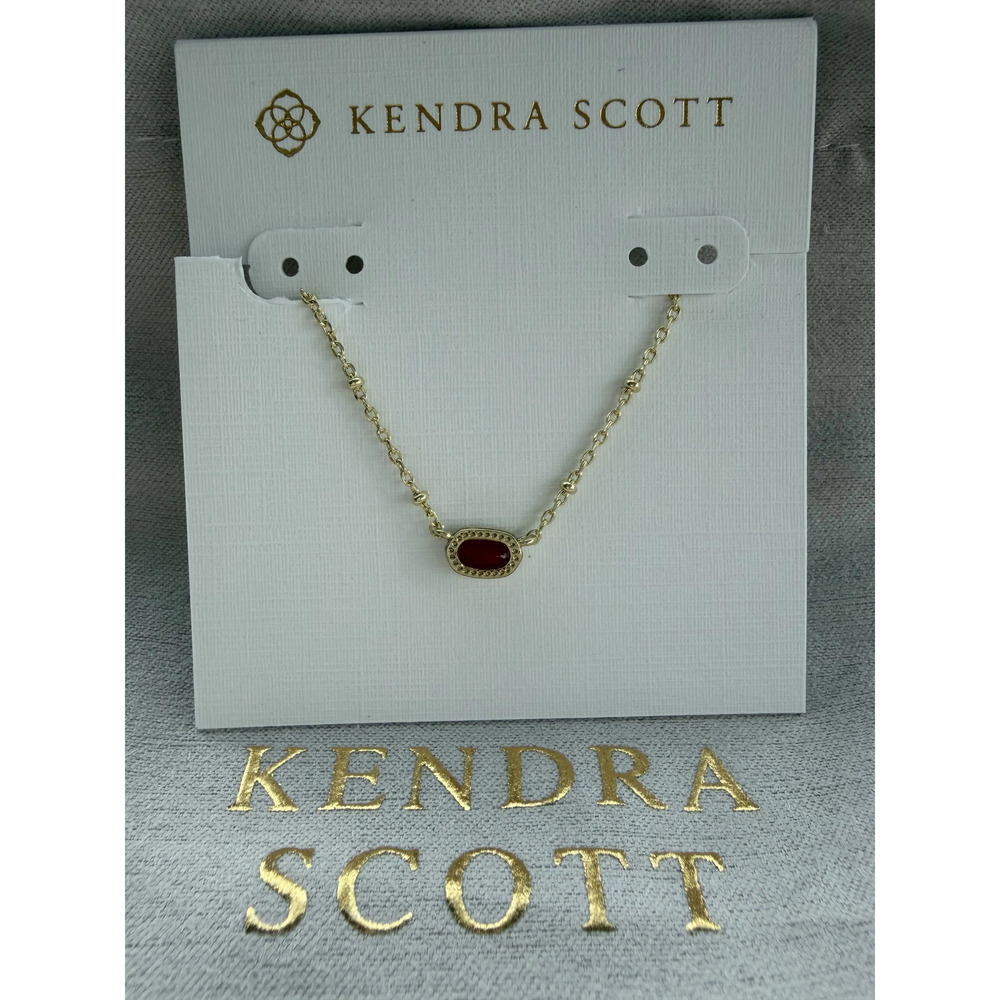 Kendra Scot Red Pendant Necklace